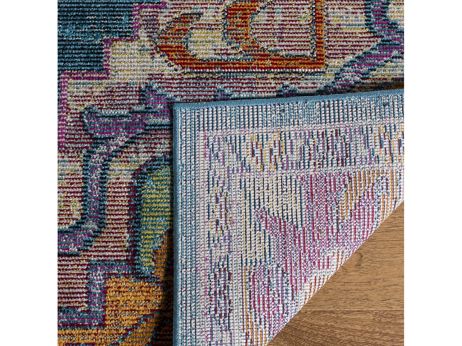 Tapis Bleu/Rose 66 X 213 cm - Desi