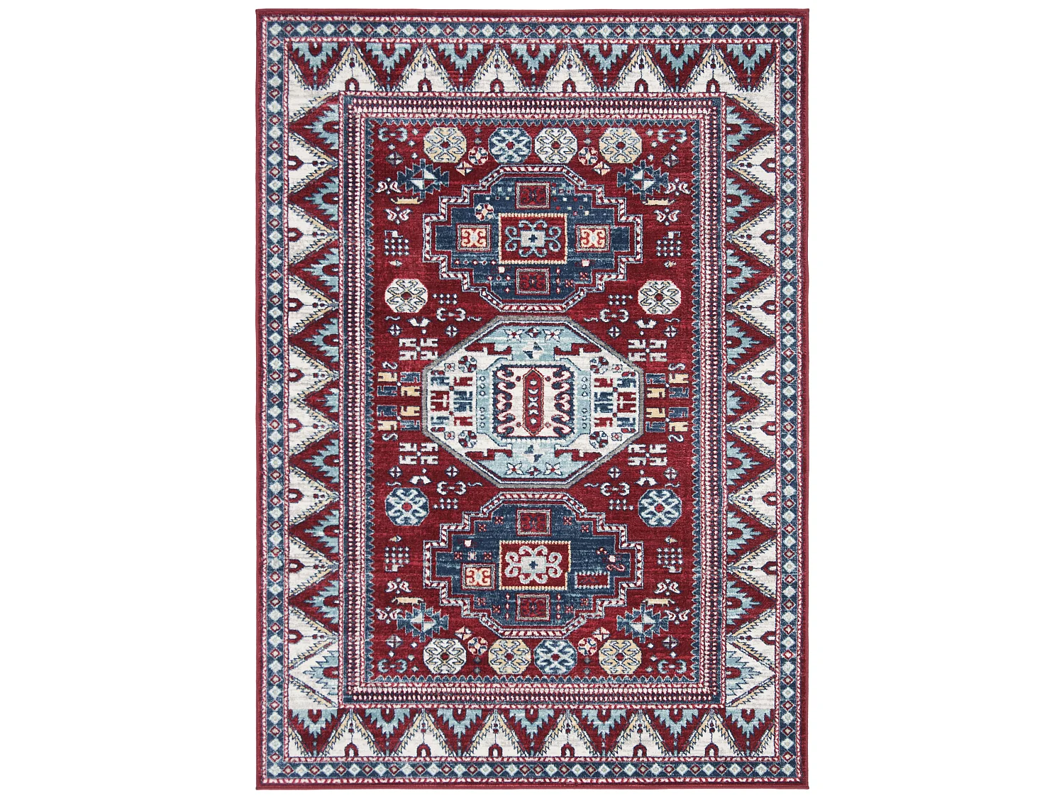 Tapis Rouge/Bleu 160 X 229 cm - Kara