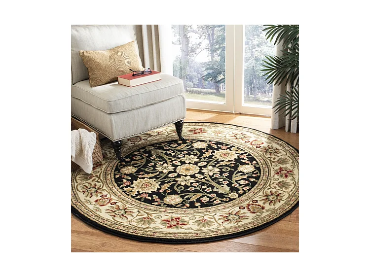 Tapis Noir/Ivoire 122 X 122 cm - Fiorina