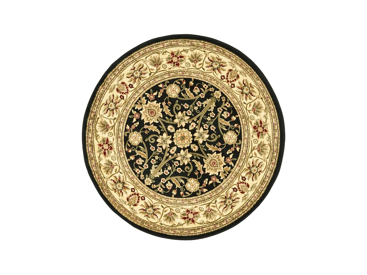 Tapis Noir/Ivoire 122 X 122 cm - Fiorina