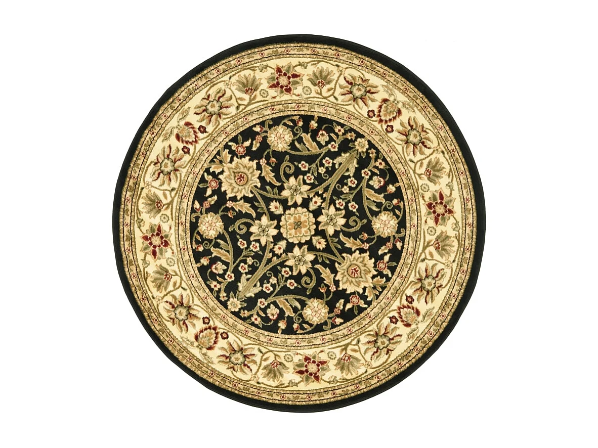 Tapis Noir/Ivoire 122 X 122 cm - Fiorina