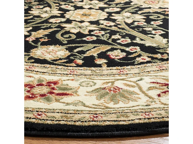 Tapis Noir/Ivoire 122 X 122 cm - Fiorina