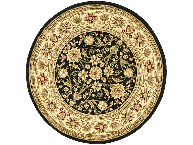 Tapis Noir/Ivoire 122 X 122 cm - Fiorina