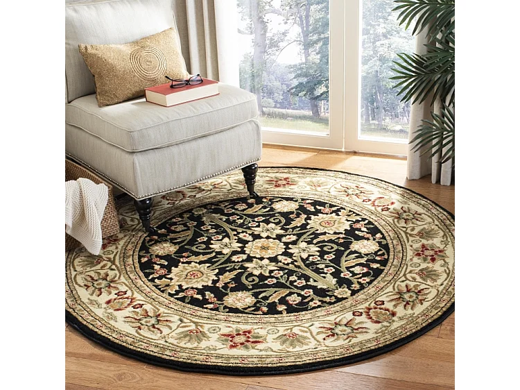 Tapis Noir/Ivoire 122 X 122 cm - Fiorina