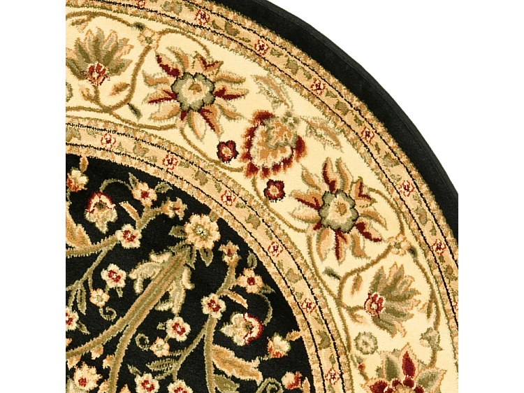 Tapis Noir/Ivoire 122 X 122 cm - Fiorina