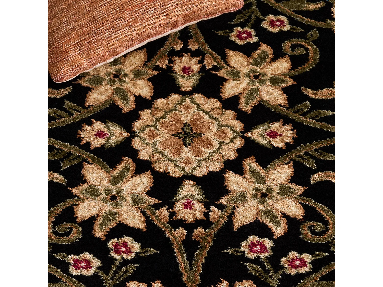 Tapis Noir/Ivoire 122 X 122 cm - Fiorina