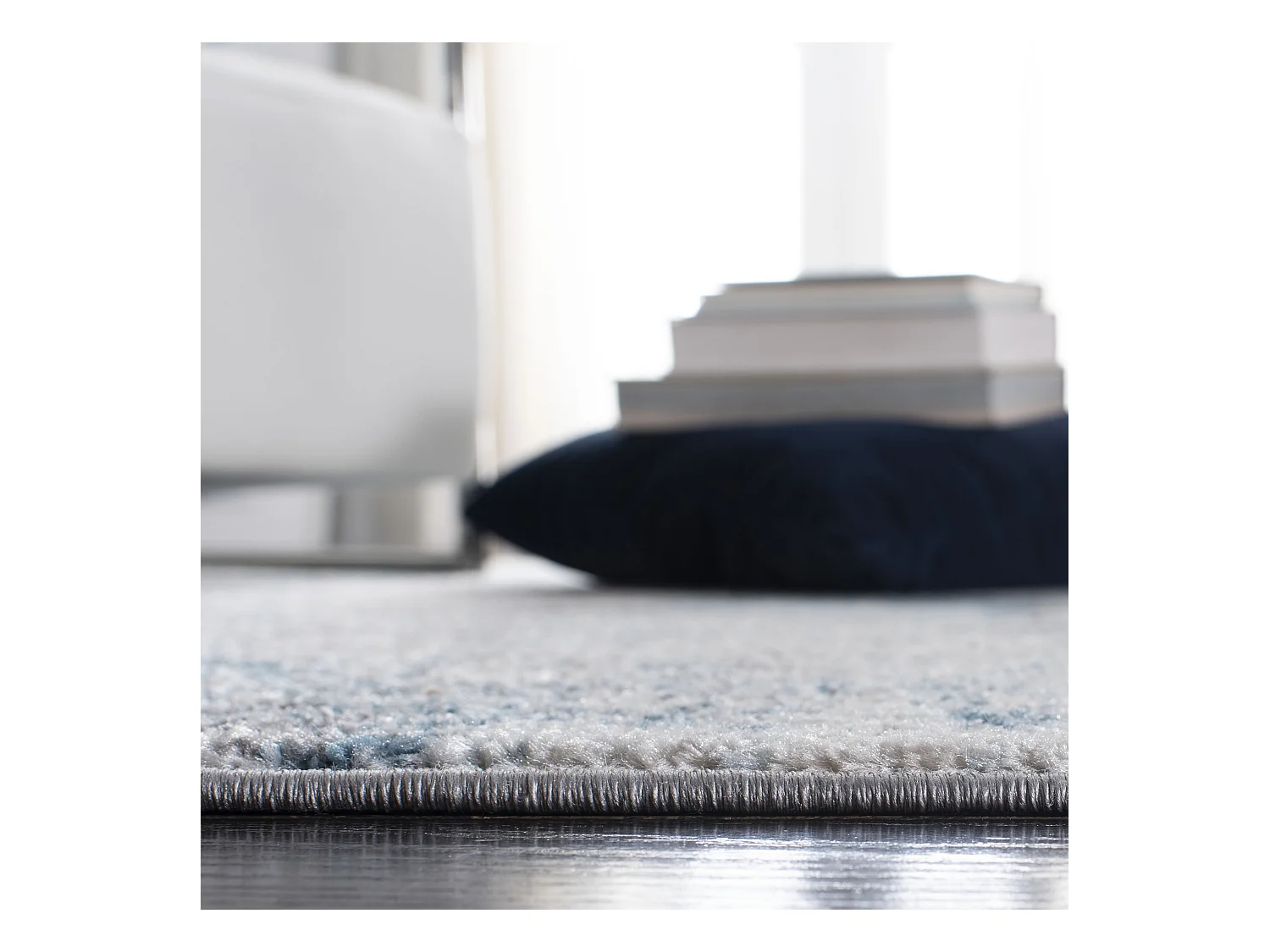 Tapis Neutre/Bleu 91 X 152 cm - Jada