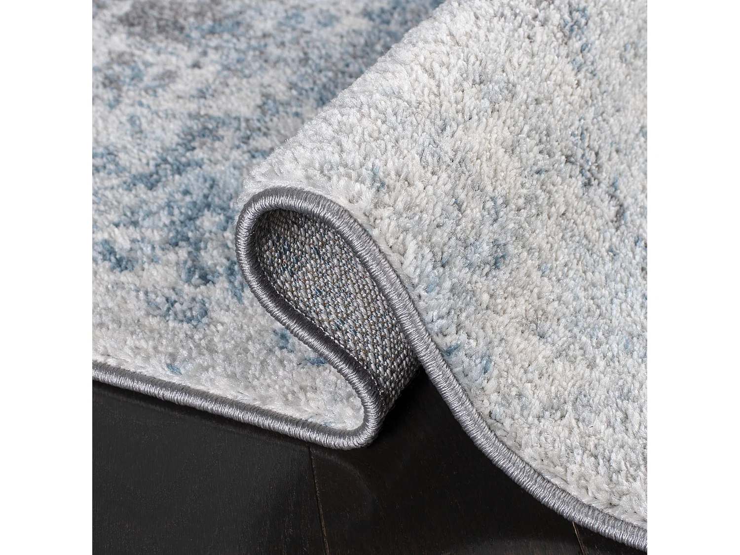 Tapis Neutre/Bleu 91 X 152 cm - Jada