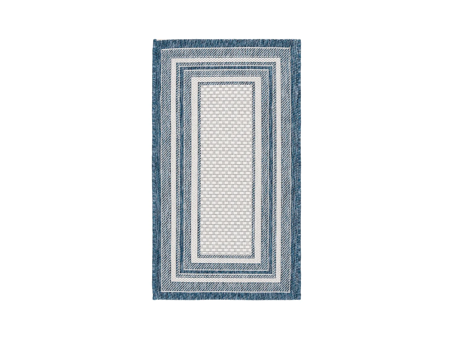 Tapis Ivoire/Marine 79 X 152 cm - Aeliana