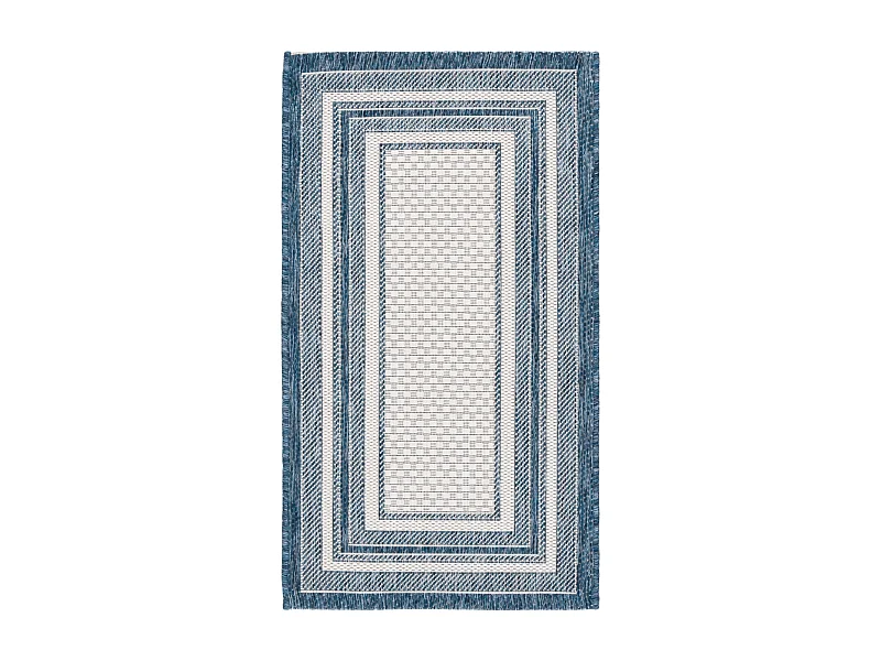 Tapis Ivoire/Marine 79 X 152 cm - Aeliana