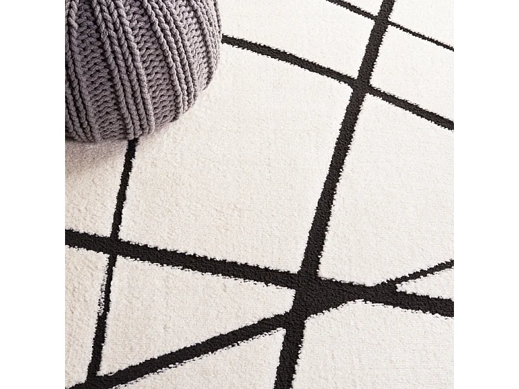 Tapis IVOIRE/NOIR 66 X 122 cm - Beatrix