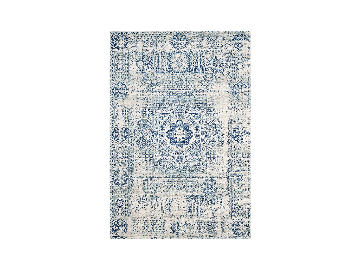 Tapis Neutre/Bleu 160 X 229 cm - Carine
