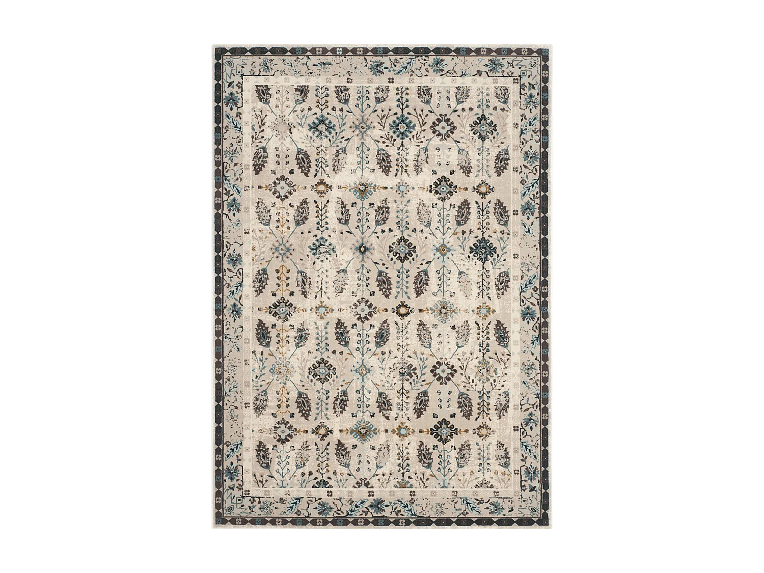 Tapis Neutre/Bleu 155 X 229 cm - Kaden