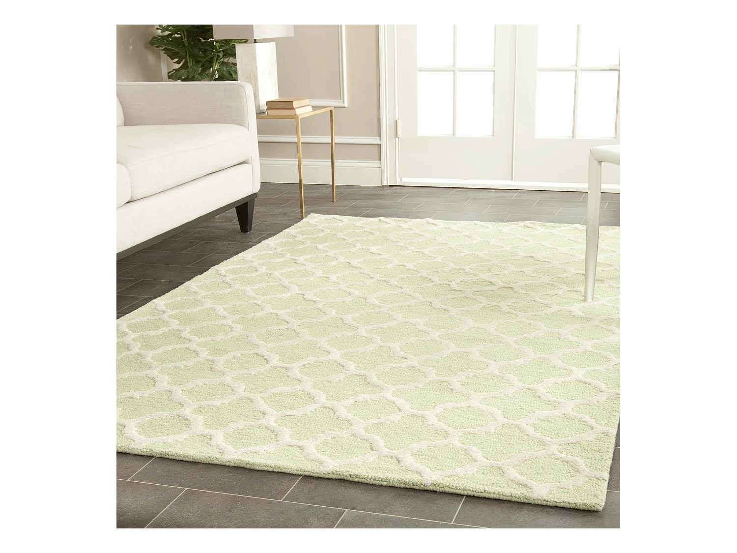 Tapis Vert/Neutre 122 X 183 cm - Bessa