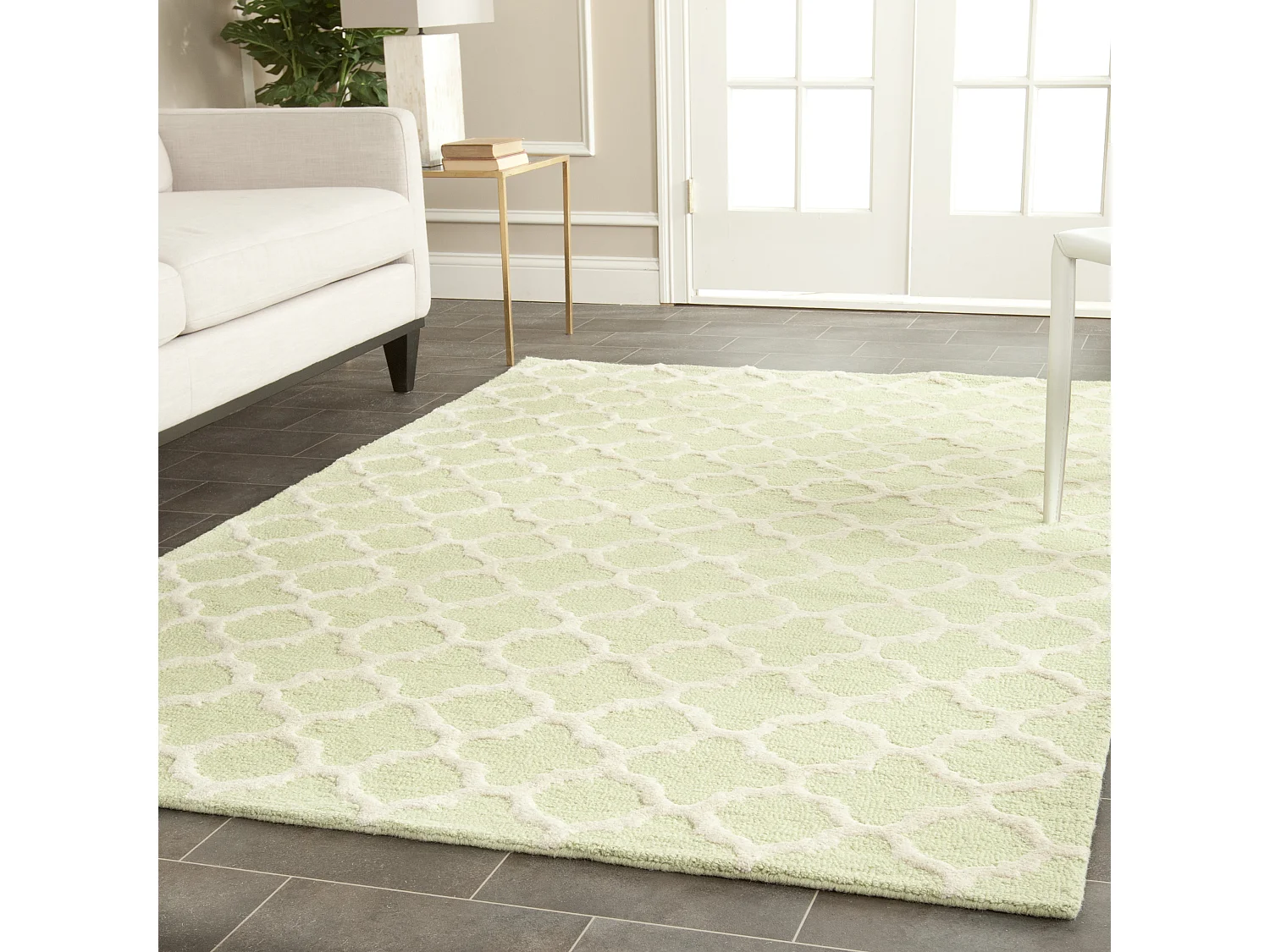 Tapis Vert/Neutre 122 X 183 cm - Bessa
