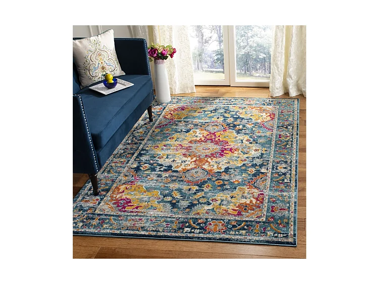 Tapis Sarcelle/Fuschia 183 X 274 cm - Shannon