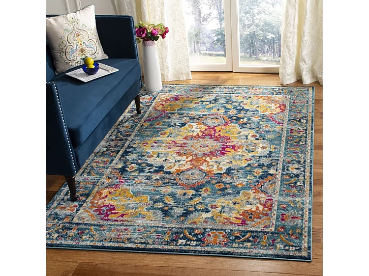 Tapis Sarcelle/Fuschia 183 X 274 cm - Shannon