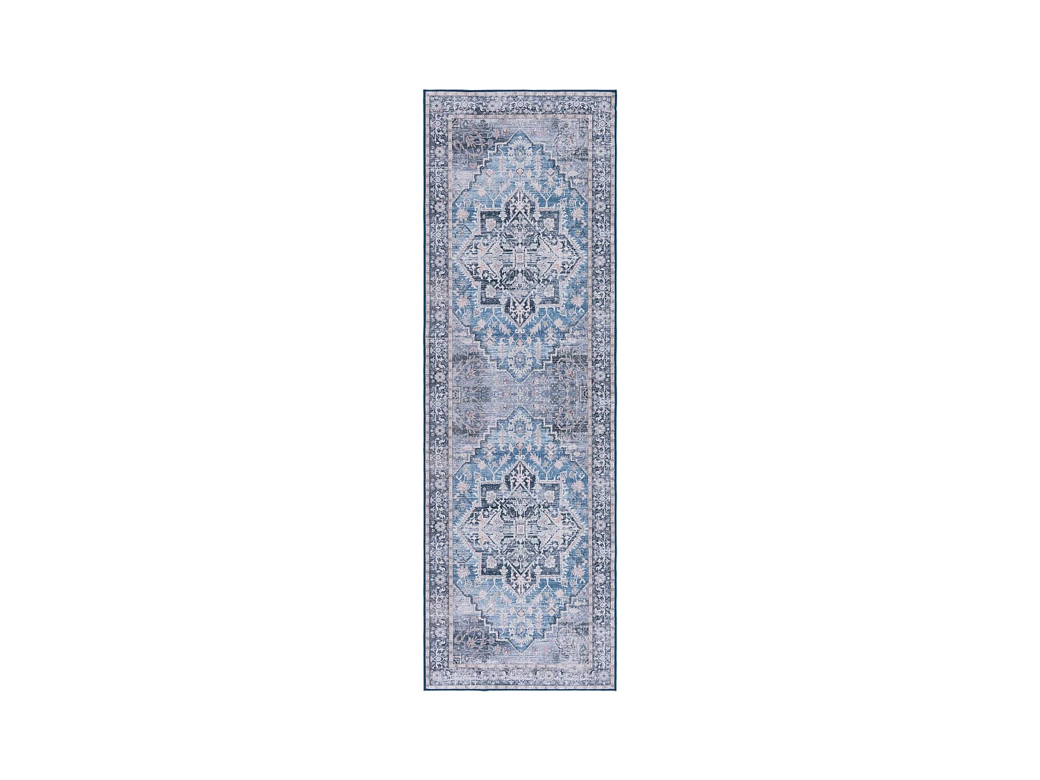 Tapis Bleu/Gris 76 X 244 cm - Brisa