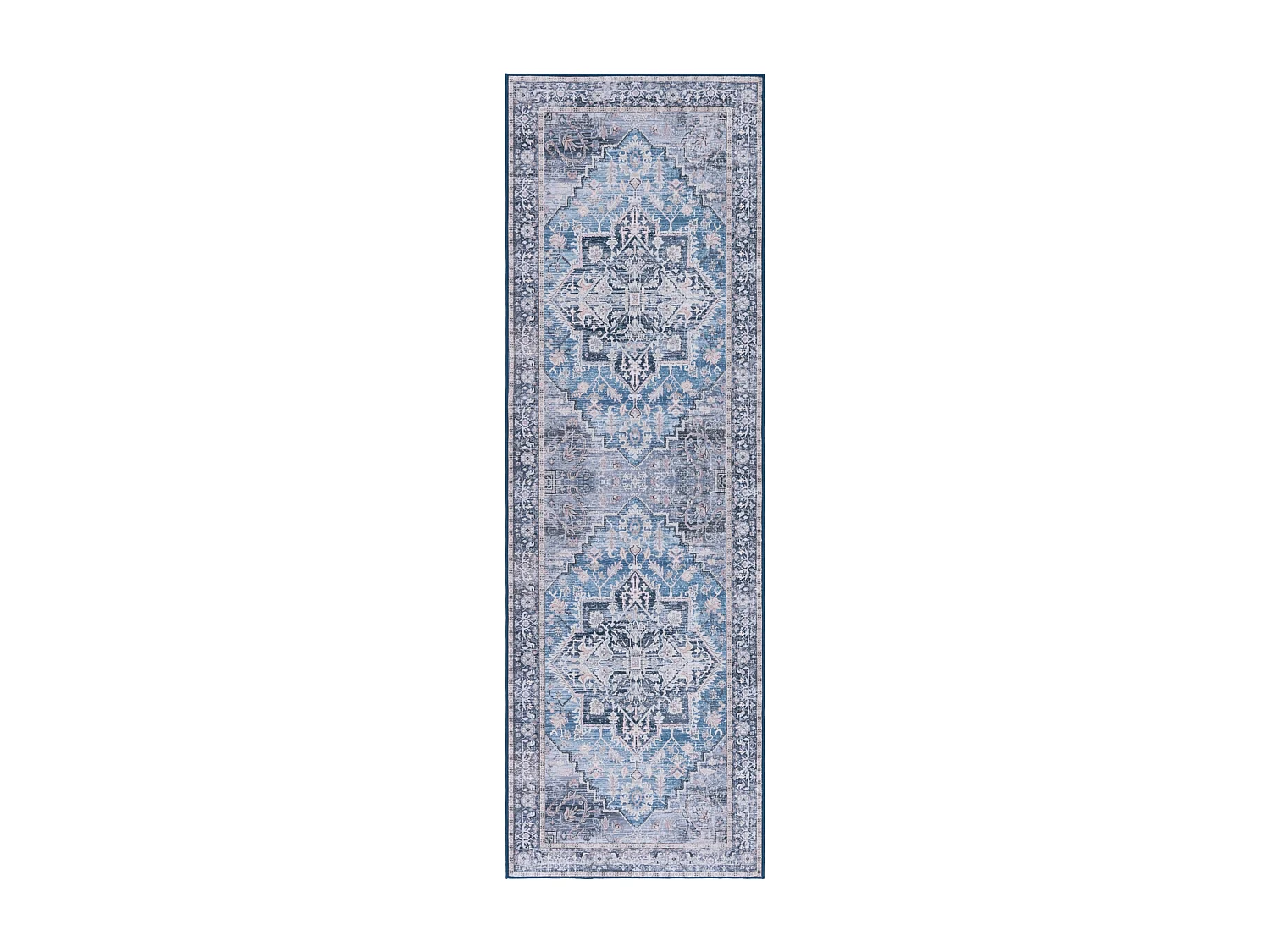 Tapis Bleu/Gris 76 X 244 cm - Brisa