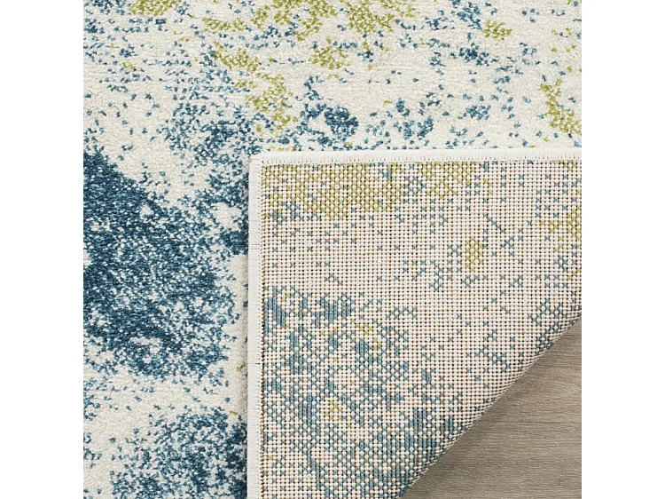 Tapis Neutre/Bleu 79 X 152 cm - Lexi