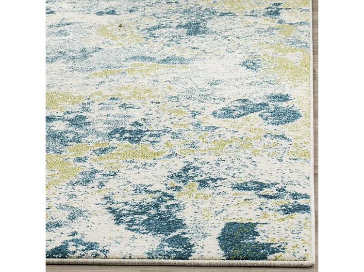 Tapis Neutre/Bleu 79 X 152 cm - Lexi
