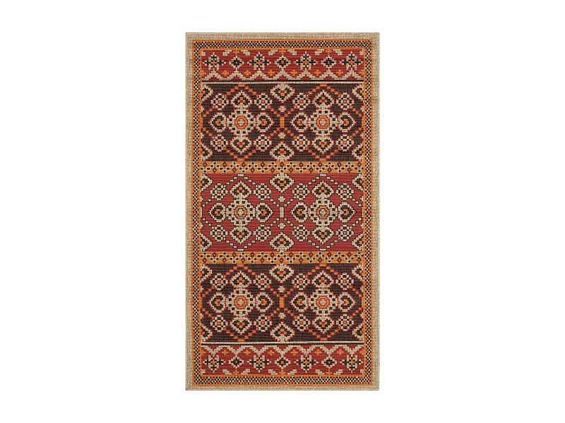 Tapis Rouge/Marron 122 X 170 cm - Alia