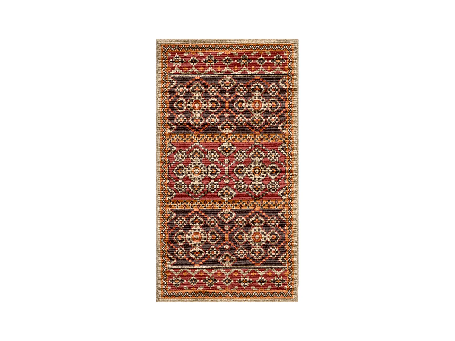Tapis Rouge/Marron 122 X 170 cm - Alia