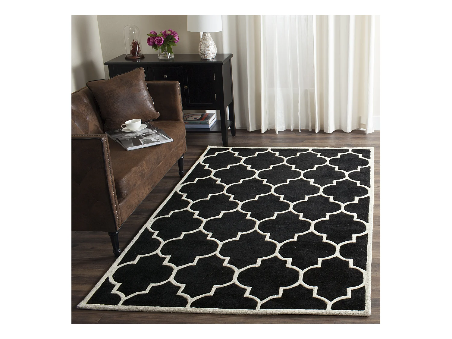 Tapis Noir/Neutre 152 X 244 cm - Morton