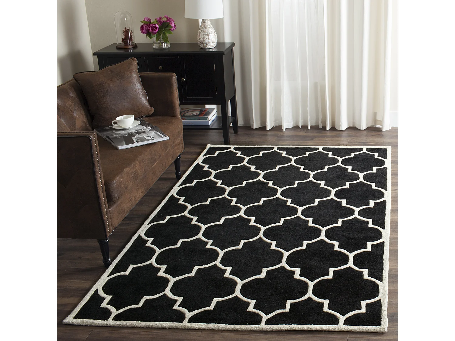 Tapis Noir/Neutre 152 X 244 cm - Morton