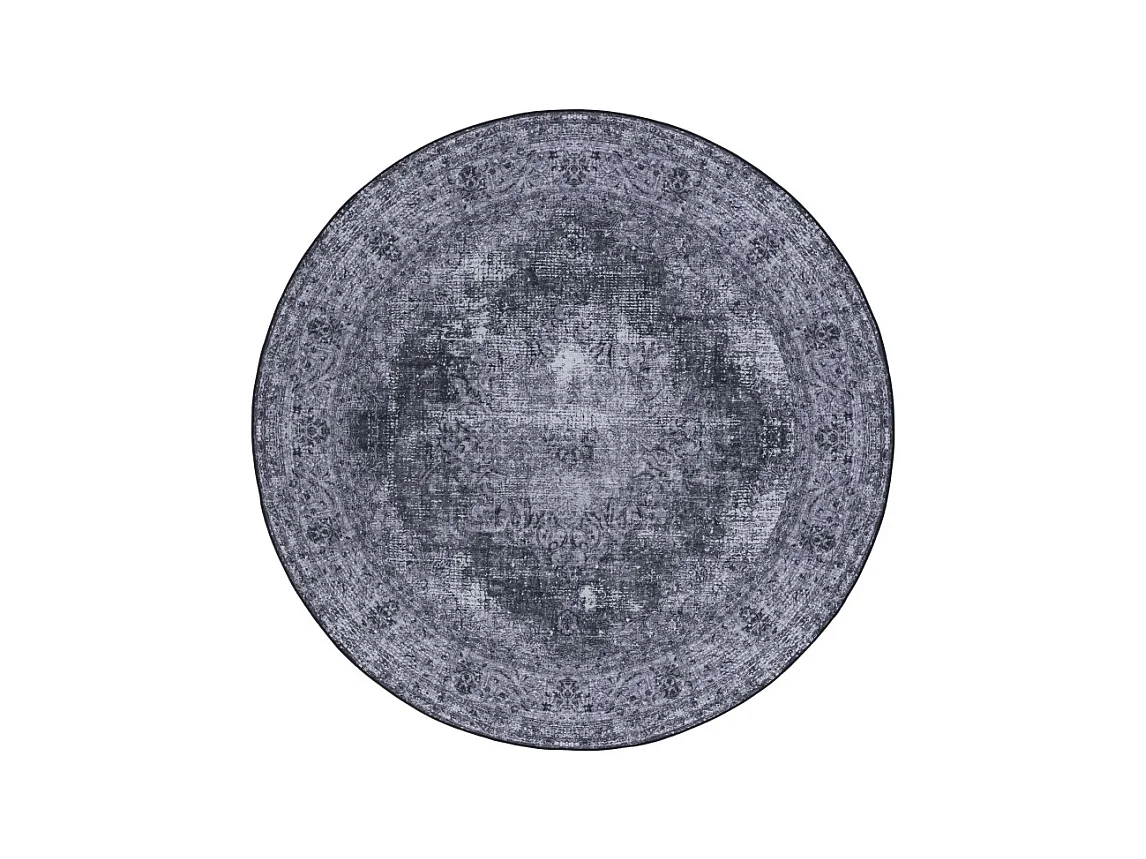 Tapis Noir/Gris 183 X 183 cm - Veda