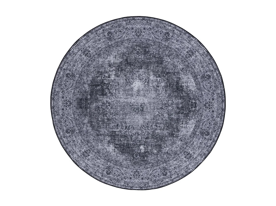 Tapis Noir/Gris 183 X 183 cm - Veda