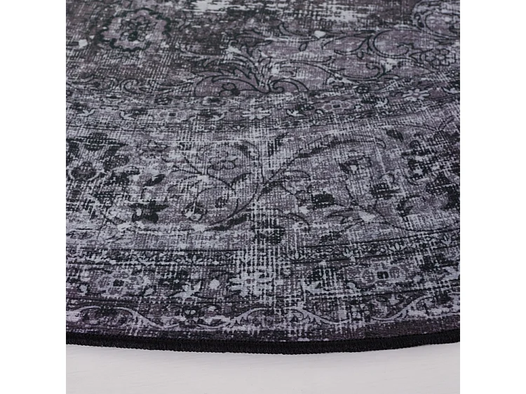 Tapis Noir/Gris 183 X 183 cm - Veda