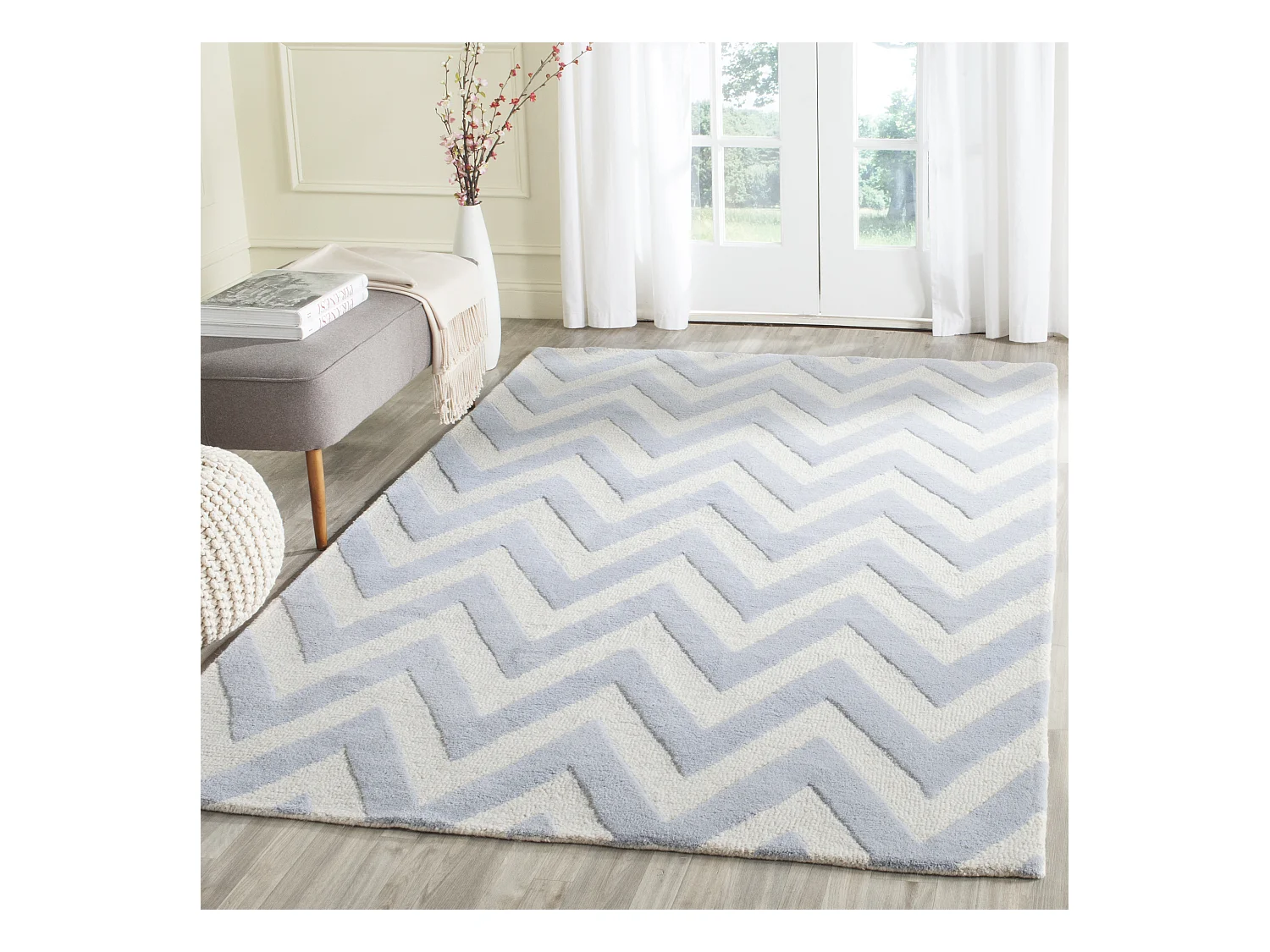 Tapis Bleu/Neutre 183 X 274 cm - Stella