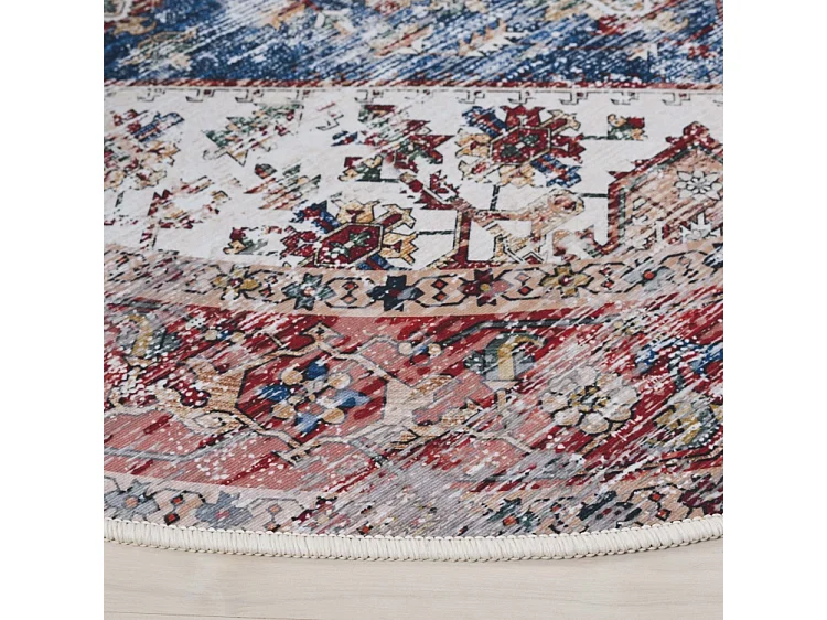 Tapis Bleu/Rouge 183 X 183 cm - Solana