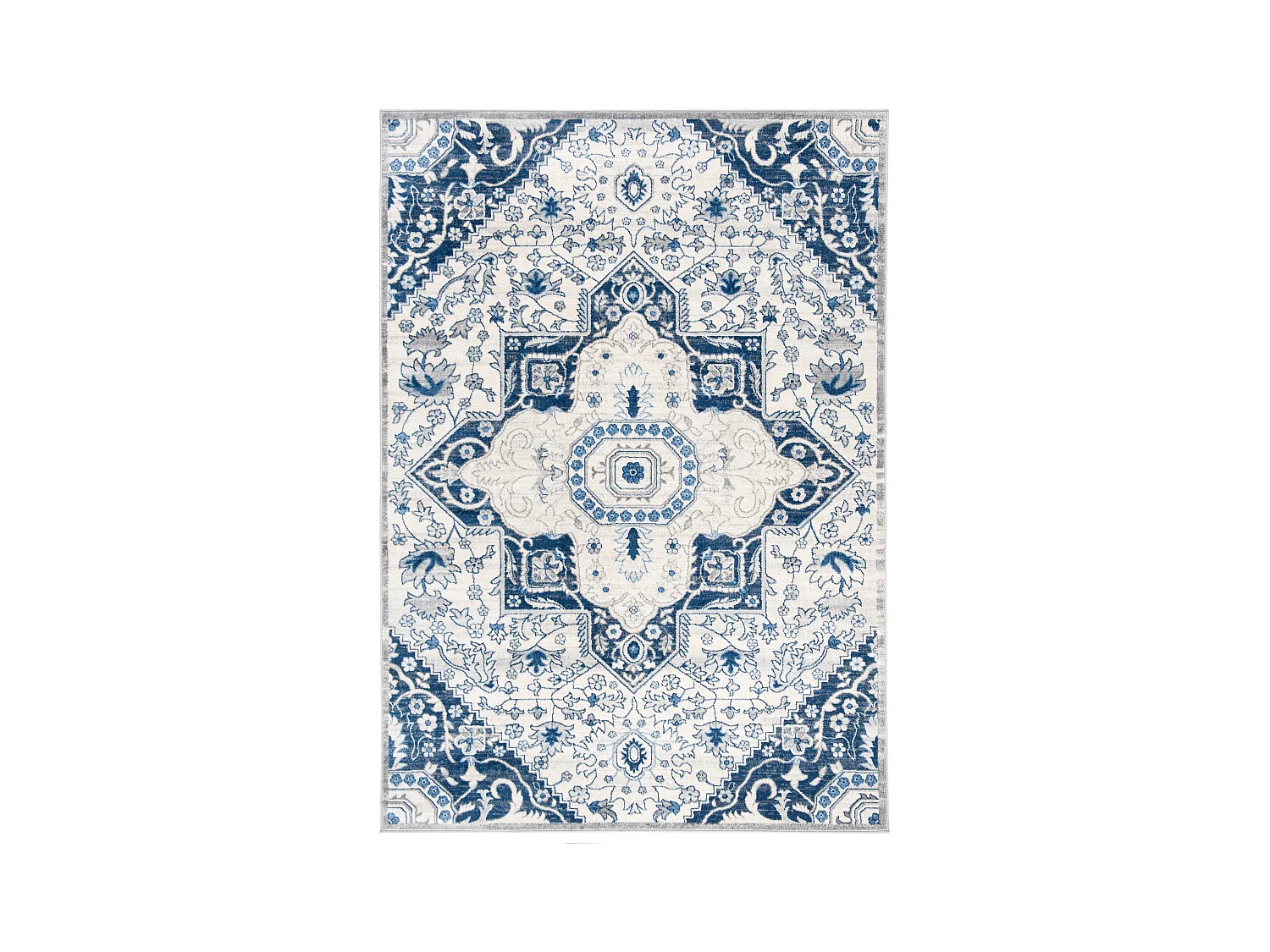 Tapis Neutre/Bleu 122 X 183 cm - Maeve