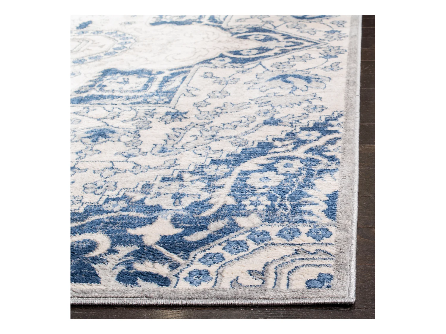 Tapis Neutre/Bleu 122 X 183 cm - Maeve