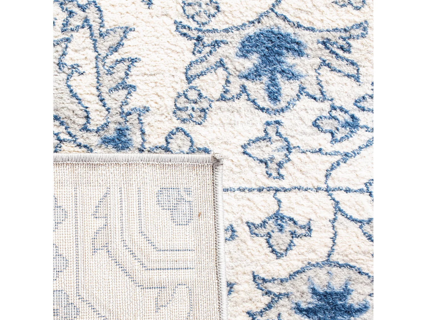 Tapis Neutre/Bleu 122 X 183 cm - Maeve