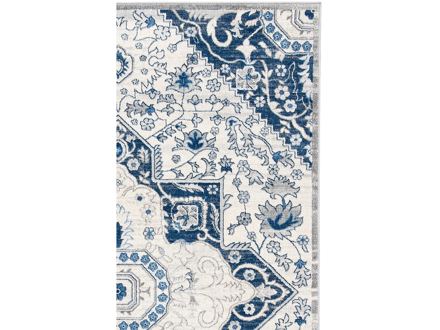 Tapis Neutre/Bleu 122 X 183 cm - Maeve