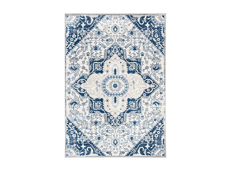 Tapis Neutre/Bleu 122 X 183 cm - Maeve