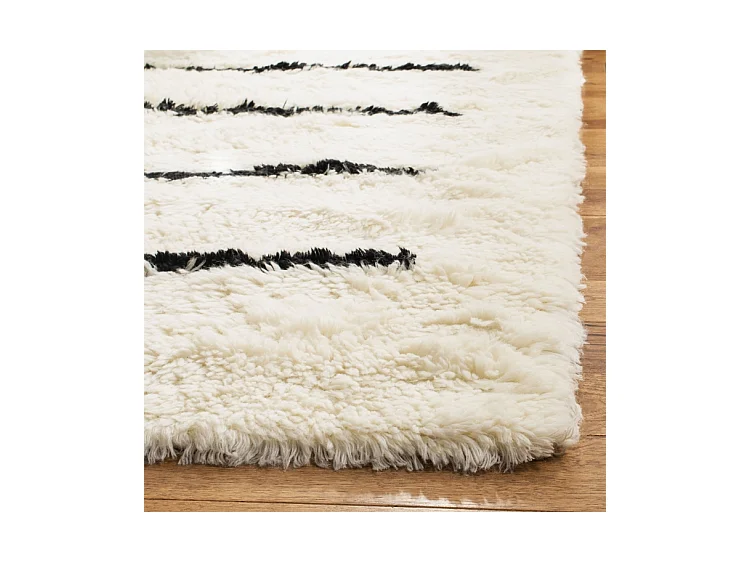 Tapis Neutre/Noir 160 X 229 cm - Jacinta