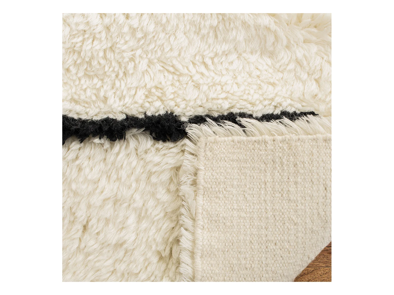 Tapis Neutre/Noir 160 X 229 cm - Jacinta