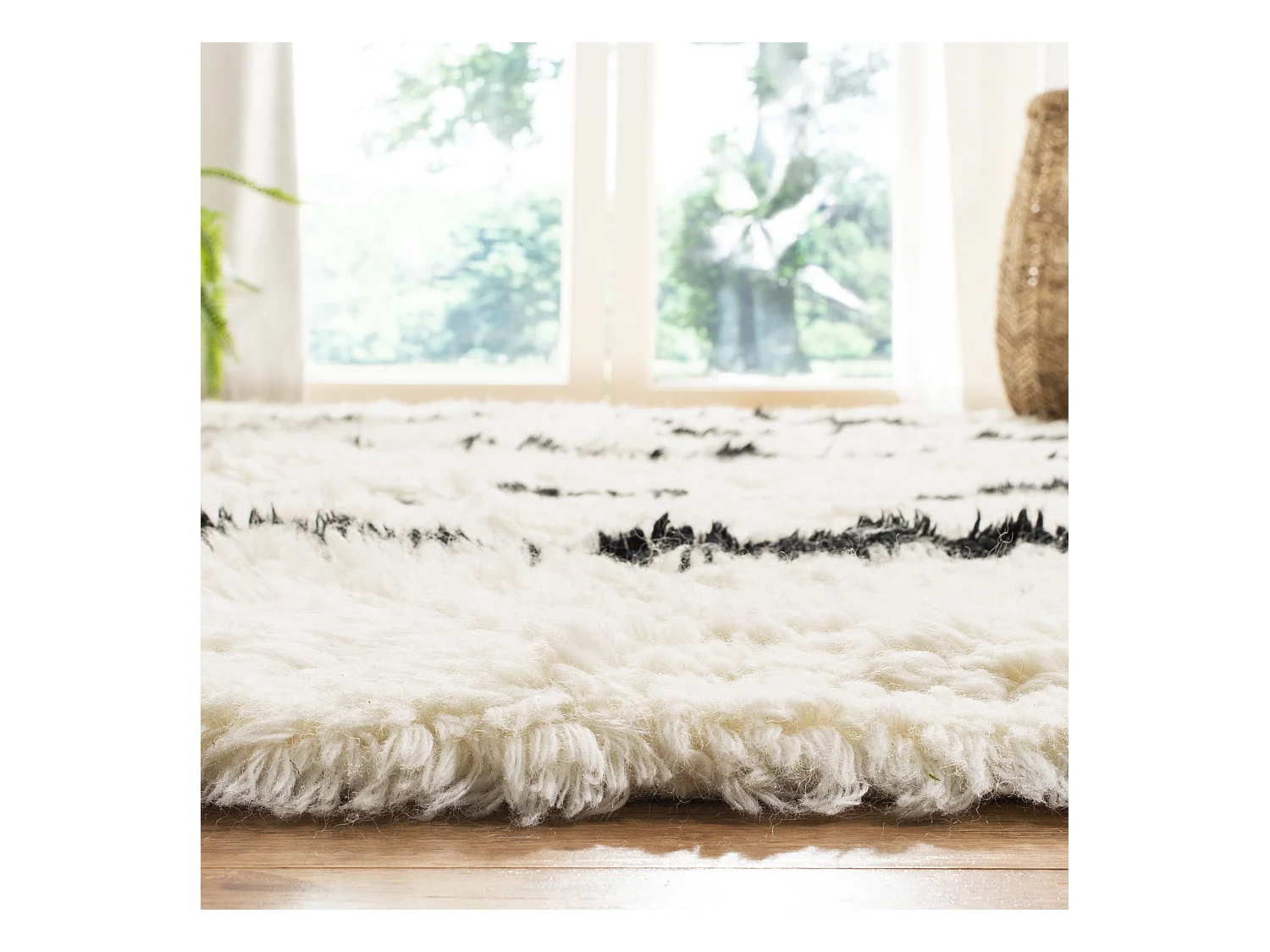 Tapis Neutre/Noir 160 X 229 cm - Jacinta