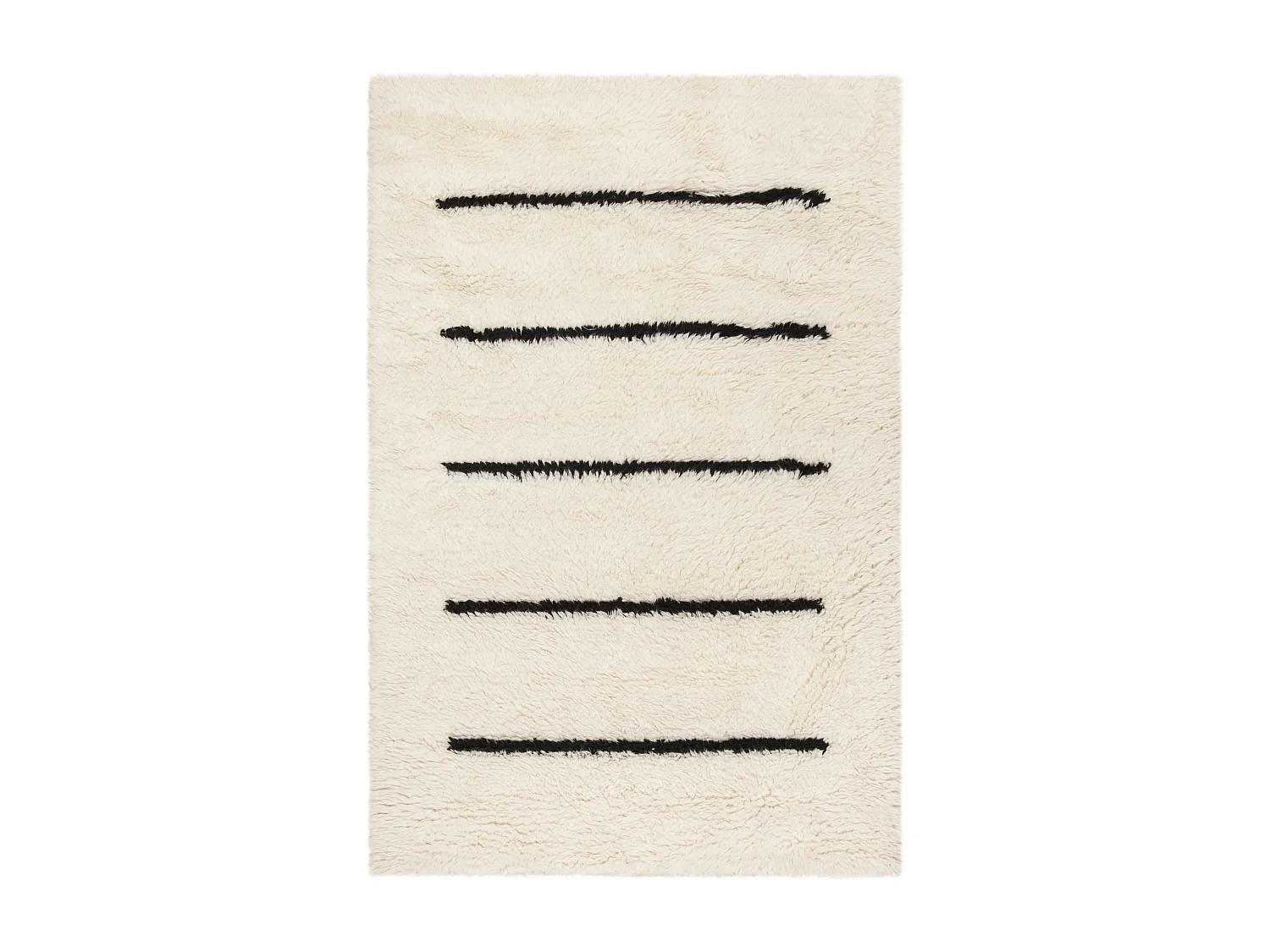 Tapis Neutre/Noir 160 X 229 cm - Jacinta