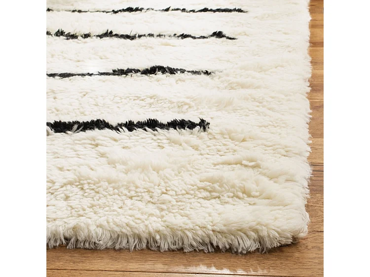 Tapis Neutre/Noir 160 X 229 cm - Jacinta