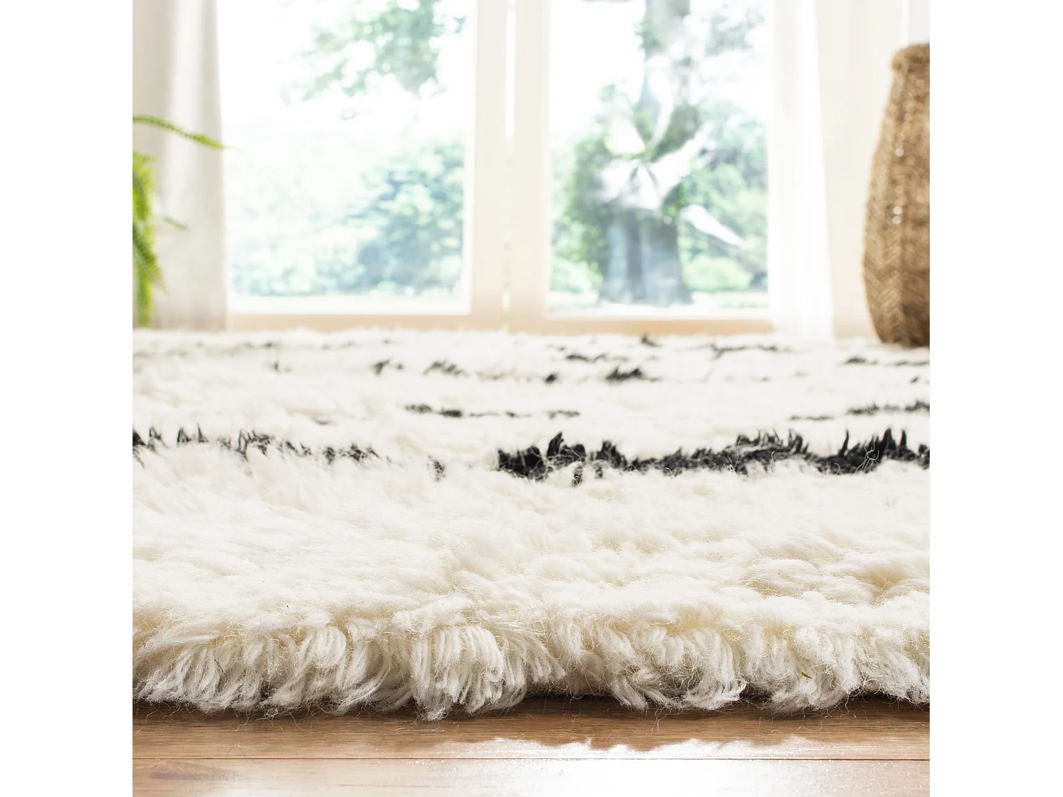 Tapis Neutre/Noir 160 X 229 cm - Jacinta