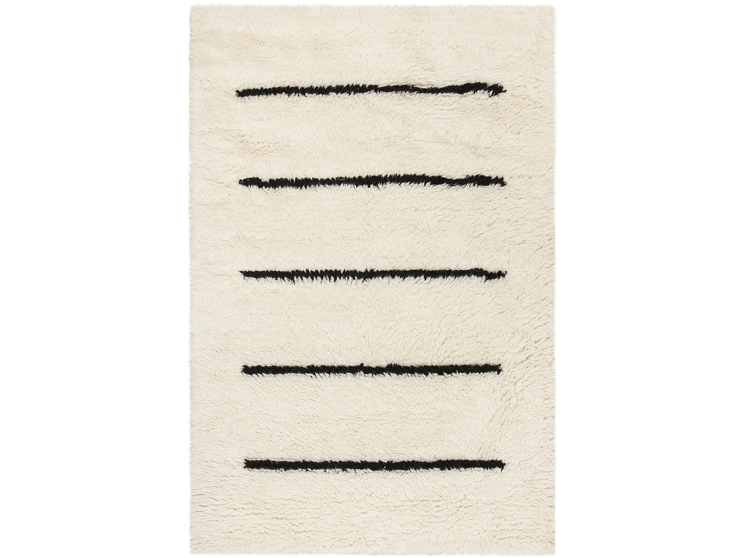 Tapis Neutre/Noir 160 X 229 cm - Jacinta