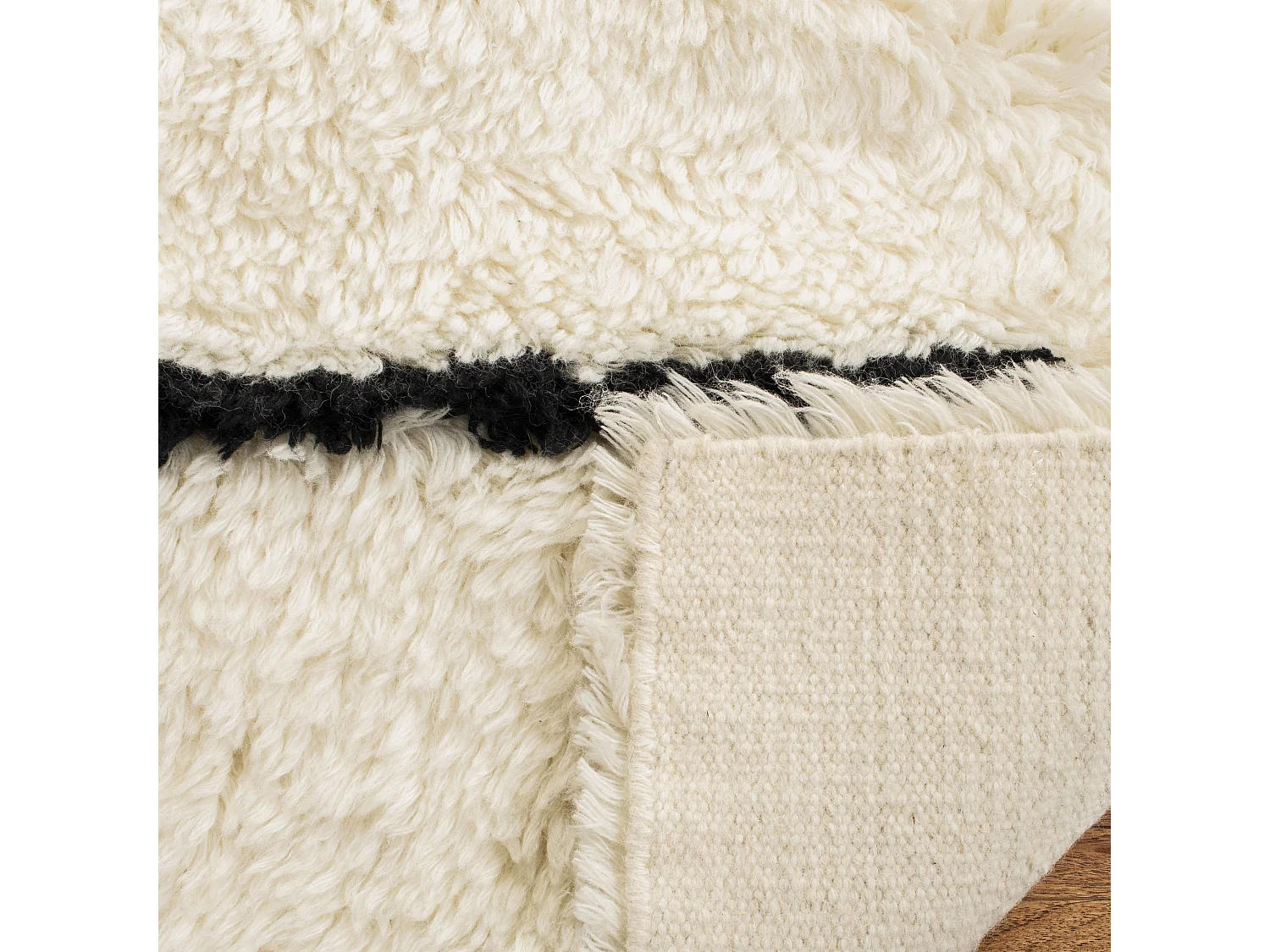 Tapis Neutre/Noir 160 X 229 cm - Jacinta