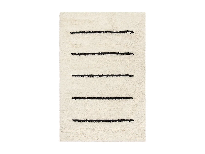 Tapis Neutre/Noir 160 X 229 cm - Jacinta