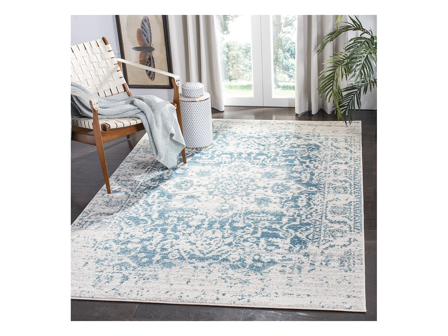 Tapis Bleu/Neutre 155 X 229 cm - Merryl