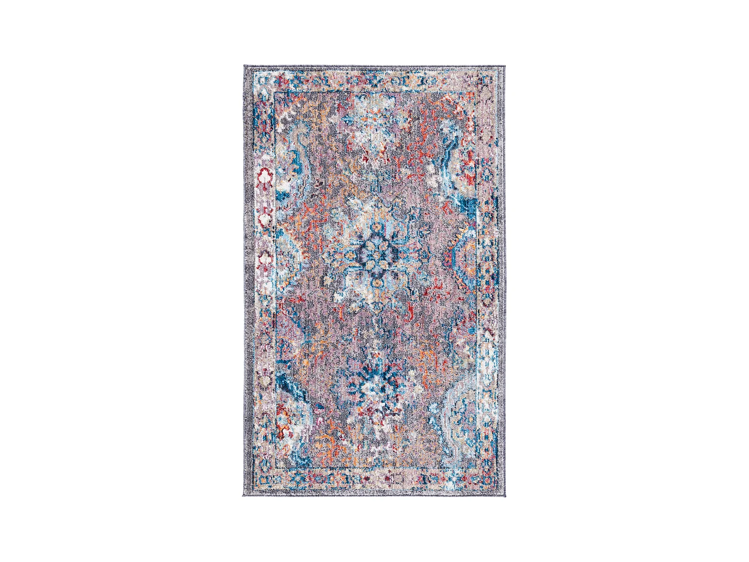 Tapis Gris/Bleu 91 X 152 cm - Lesley